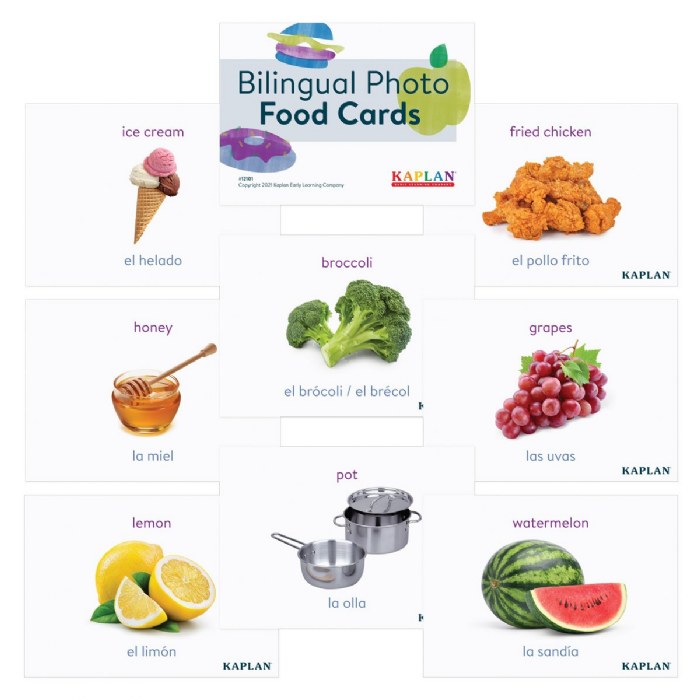 Primary Image of Bilingual Photo Food Cards - 90 Pieces