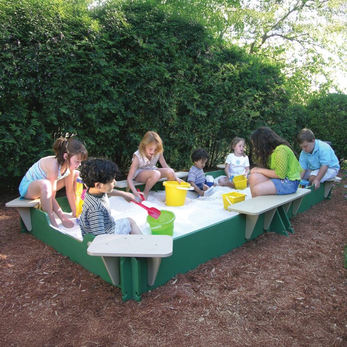 Primary Image of 5' x 10' Sandbox with Cover - 4 Corner Seats