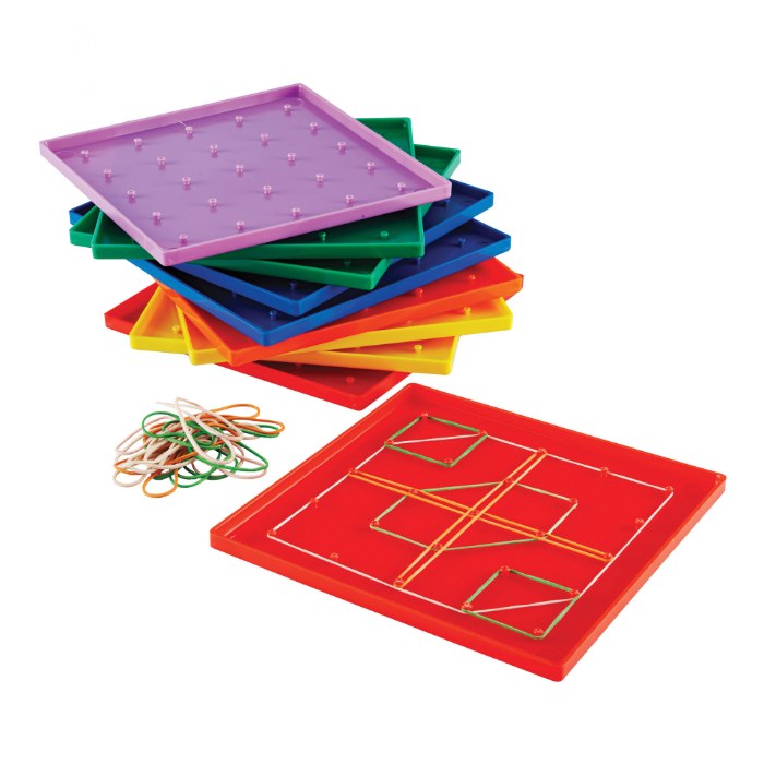 Alternate Image #1 of Plastic Geoboards - Set of 10
