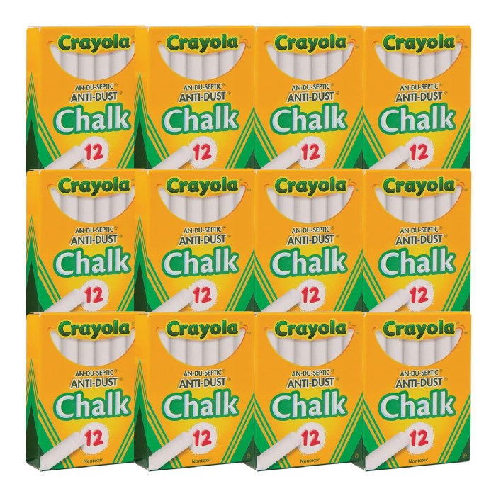 Primary Image of Crayola&reg; 12-Pack White Chalk - 12 boxes
