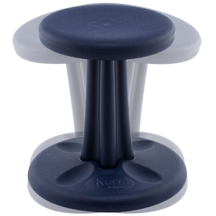 Alternate Image #1 of Kids Antimicrobial Kore Wobble Chair 14" - Dark Blue