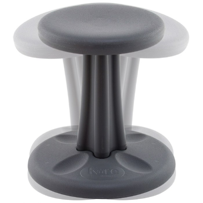 Alternate Image #1 of Kids Antimicrobial Kore Wobble Chair 14" - Gray