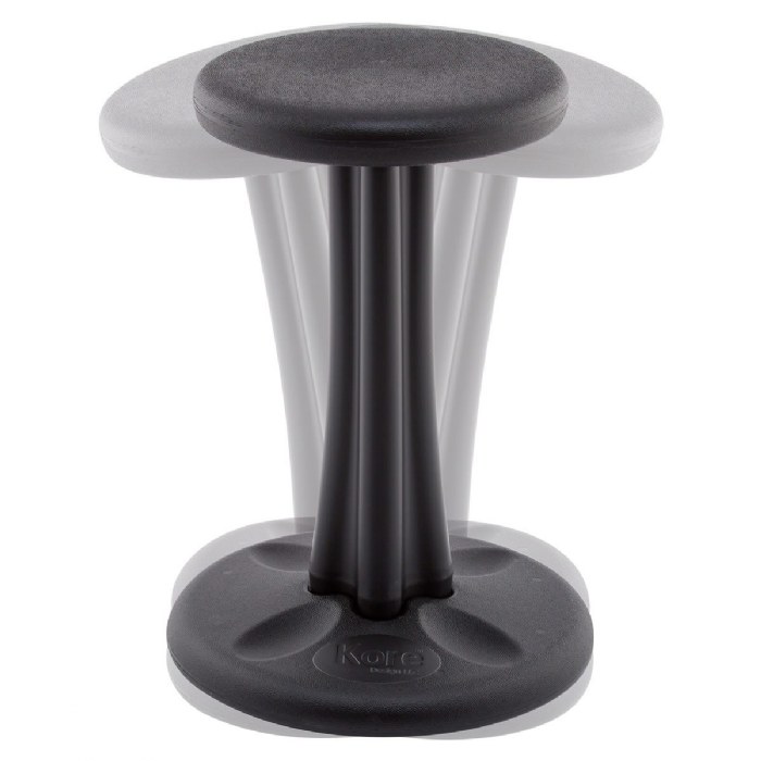 Alternate Image #1 of Kore Teen Antimicrobial Active Chair 18.7"  - Black