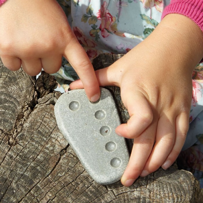 Alternate Image #1 of Tactile Counting Stones