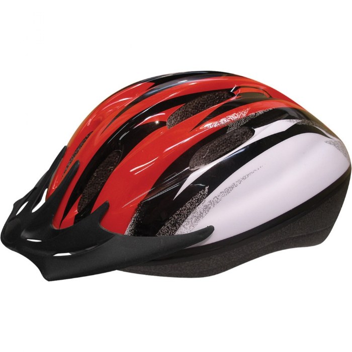 Primary Image of Child's Sporty Bike Safety Helmet Size Medium - Red/Black