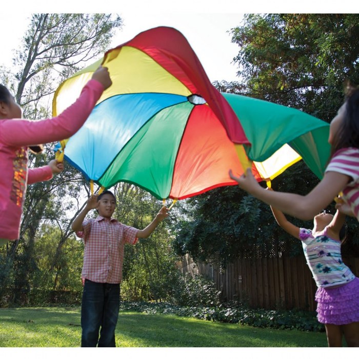 Alternate Image #1 of 6' Parachute with Handles and Carry Bag