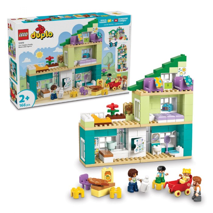 Primary Image of LEGO&reg; DUPLO&reg; 3-In-1 Modern Family House with Figures - 10470