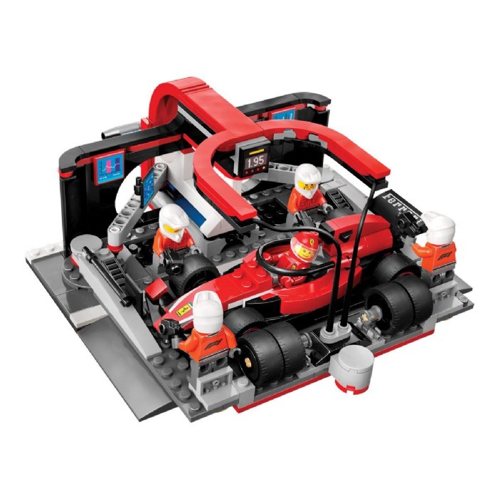 Alternate Image #1 of LEGO&reg; F1&reg; Pit Stop & Pit Crew with Ferrari Car - 60443