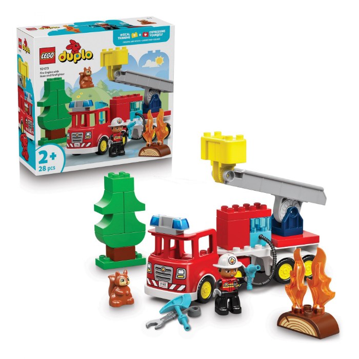Primary Image of LEGO&reg; DUPLO&reg; Fire Truck with Hose and Firefighter - 10473