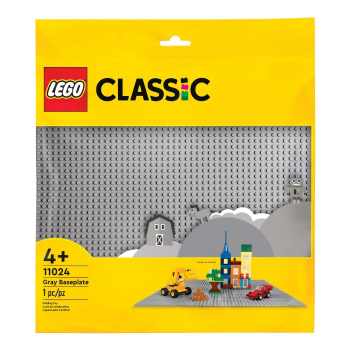 Alternate Image #1 of LEGO&reg; Classic Gray Baseplate - 11024
