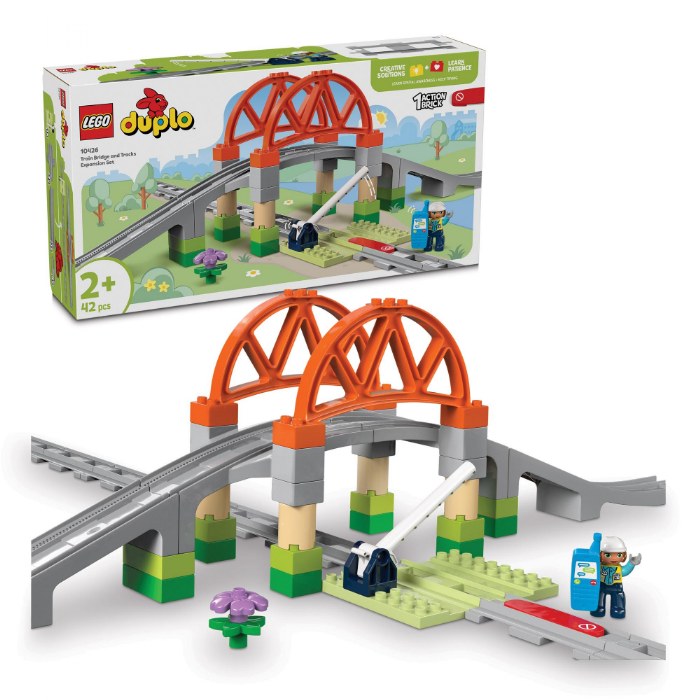 Primary Image of LEGO&reg; DUPLO&reg; Train Bridge and Tracks Expansion Set - 10426