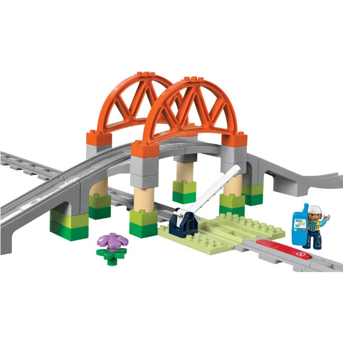Alternate Image #1 of LEGO&reg; DUPLO&reg; Train Bridge and Tracks Expansion Set - 10426