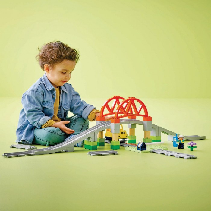 Alternate Image #1 of LEGO&reg; DUPLO&reg; Train Bridge and Tracks Expansion Set - 10426