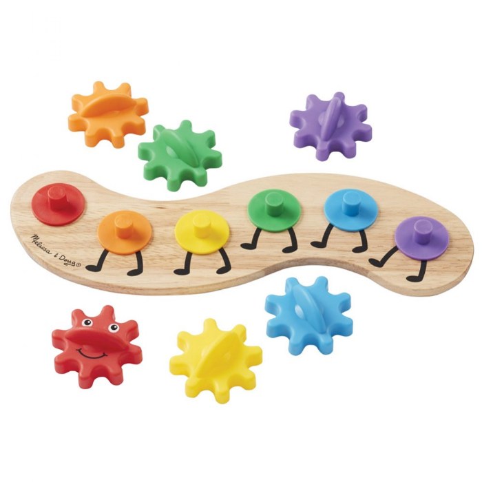 Alternate Image #1 of Rainbow Caterpillar Gear Toy