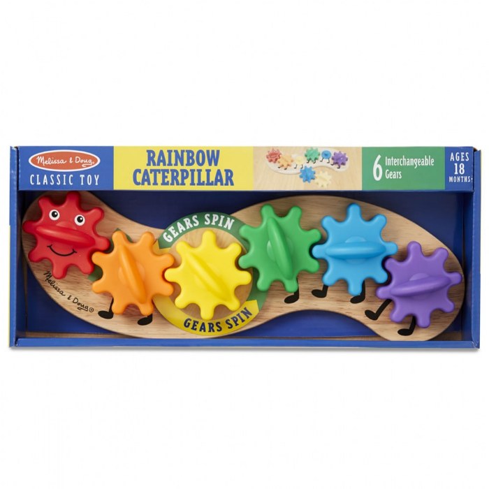 Alternate Image #1 of Rainbow Caterpillar Gear Toy