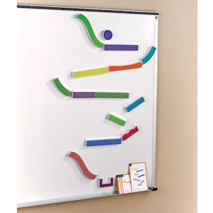 Alternate Image #1 of Tumble Trax&trade; Magnetic Marble Run - 28 Pieces