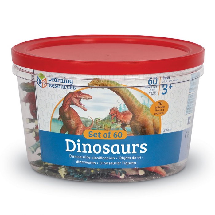 Alternate Image #1 of Dinosaur Counters - 60 Pieces