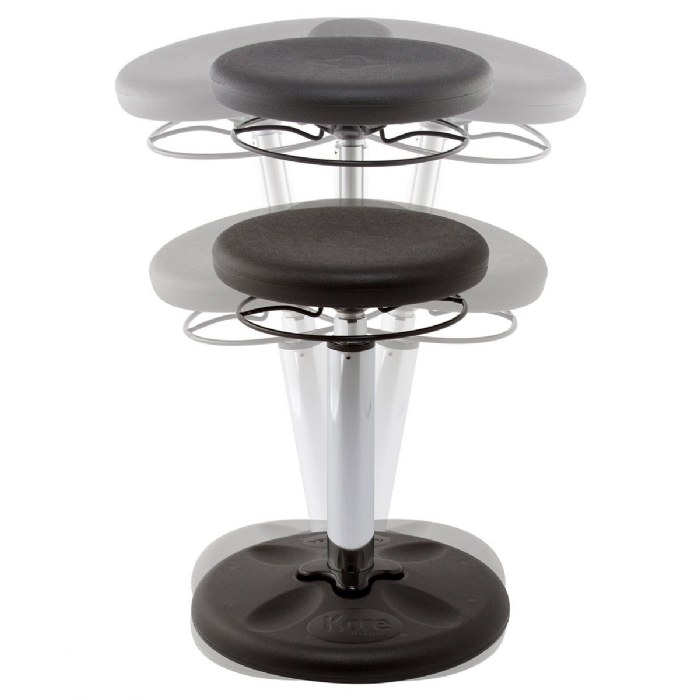 Alternate Image #1 of Adjustable Wobble Chair 16.5" - 21.5" - Black