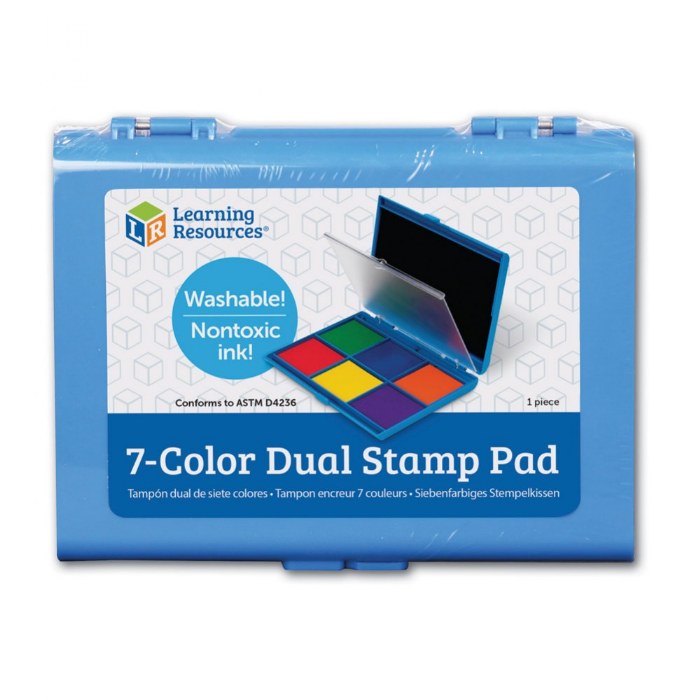 Alternate Image #1 of Jumbo 7 Color Ink Stamp Pad