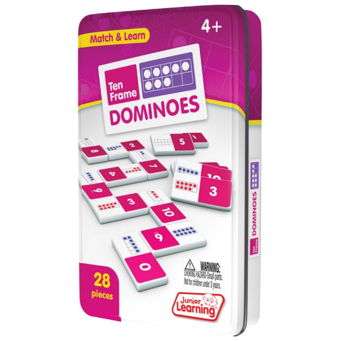 Alternate Image #1 of Ten Frame & First Words Dominoes Game Set