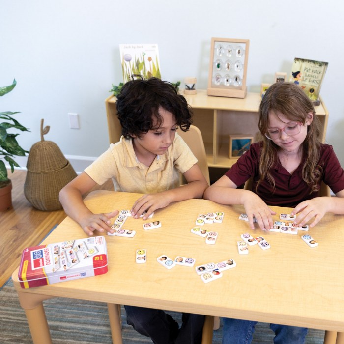 Alternate Image #1 of Emotions Dominoes Game - 28 Pieces