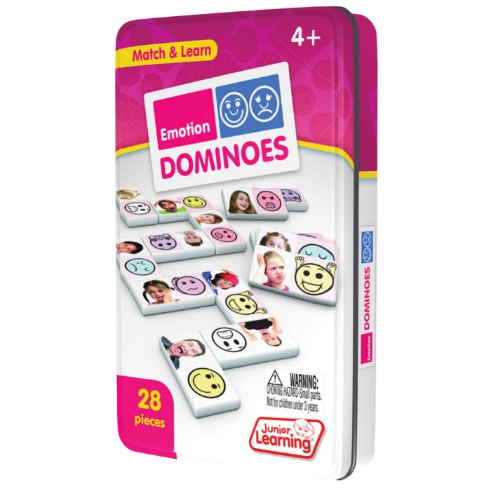 Alternate Image #1 of Emotions Dominoes Game - 28 Pieces
