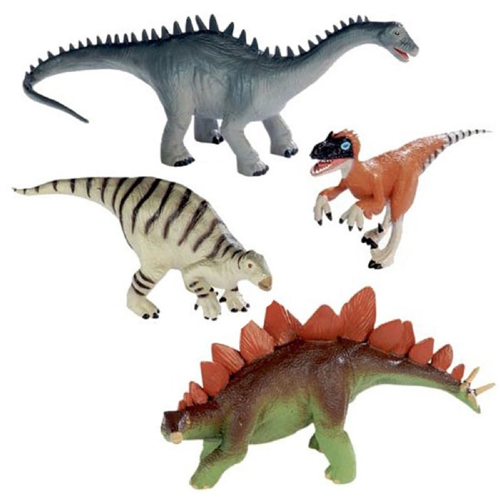 Alternate Image #1 of Plastic Dinosaurs - 8 Pieces