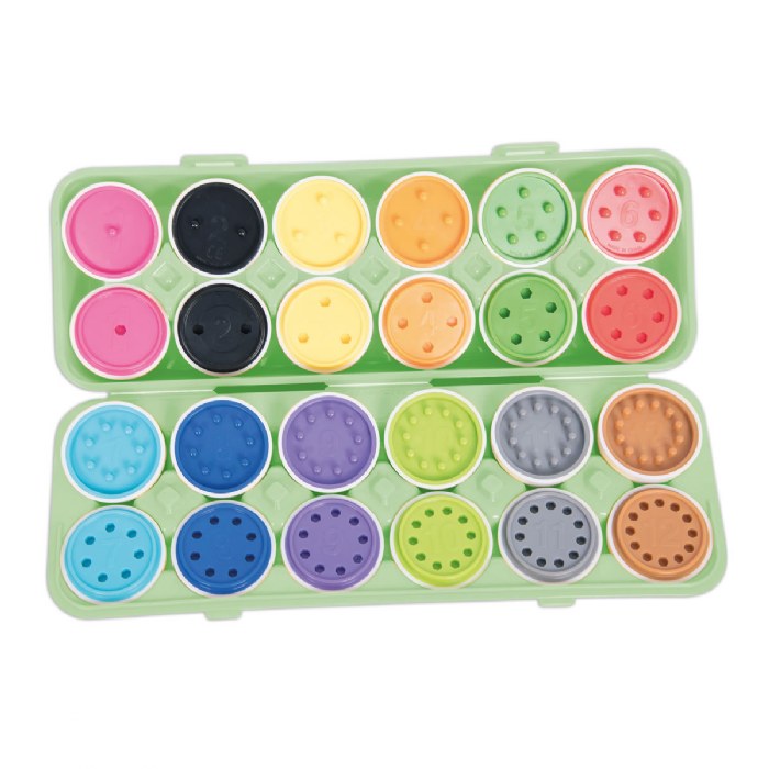 Alternate Image #1 of Toddler Brightly Colored Count & Match Eggs