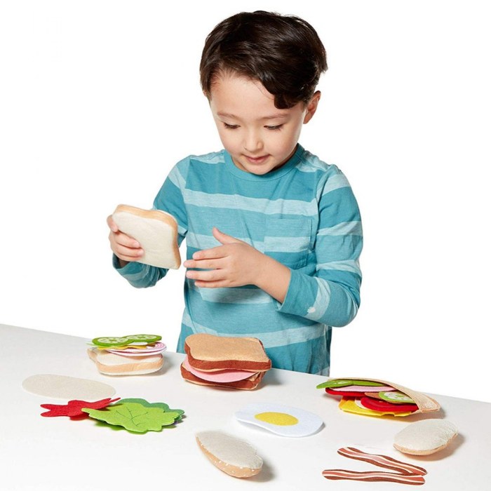 Alternate Image #1 of Felt Play Food - Sandwich Making Kit