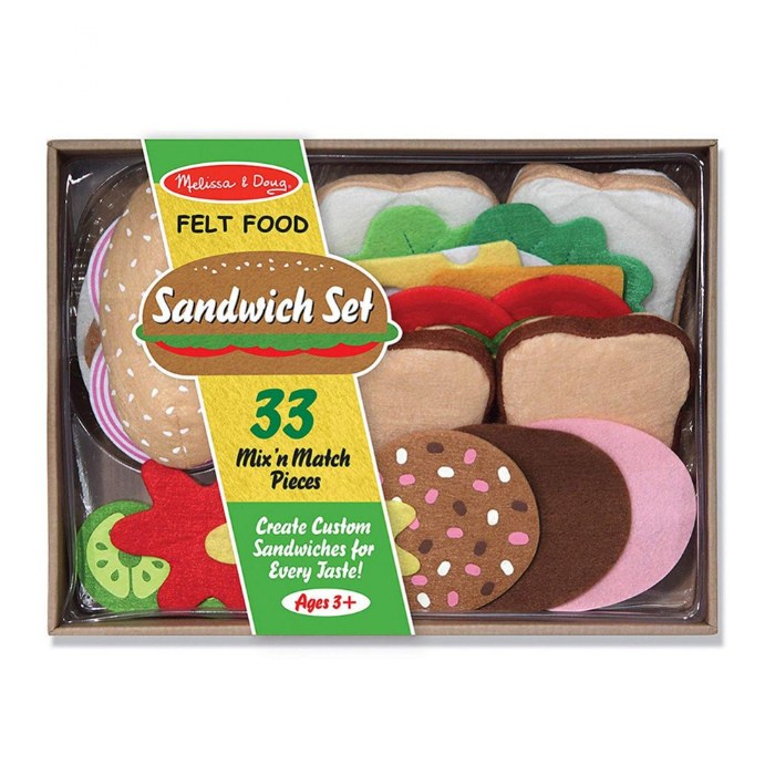 Alternate Image #1 of Felt Play Food - Sandwich Making Kit