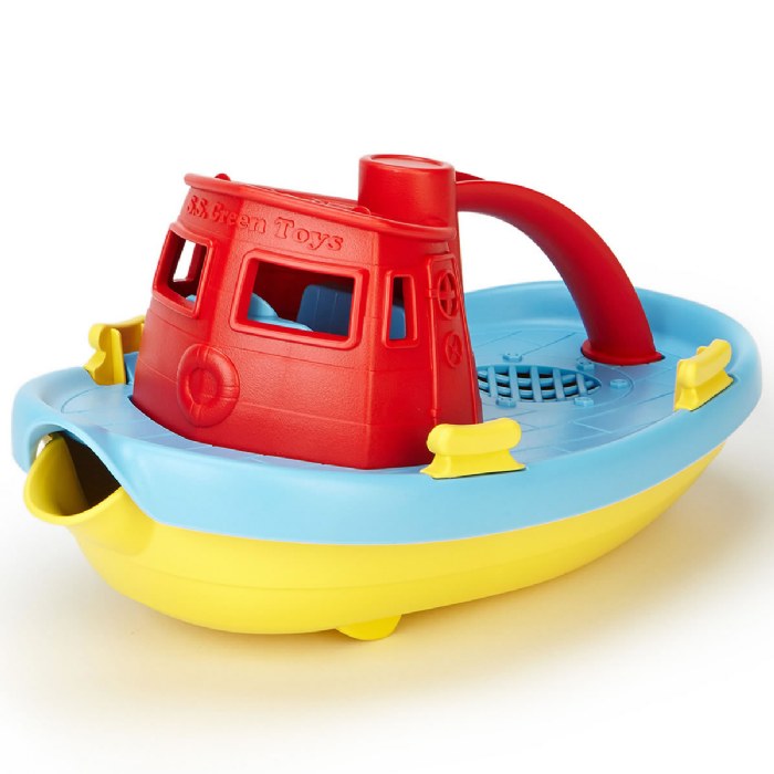 Alternate Image #1 of Eco-Friendly Floating Red Tug Boat
