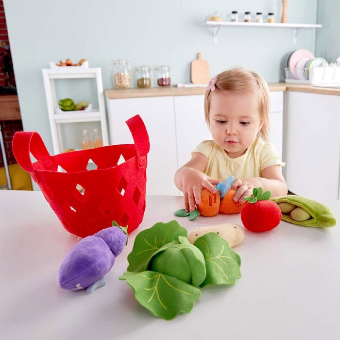 Alternate Image #1 of Toddler Felt Vegetable Basket