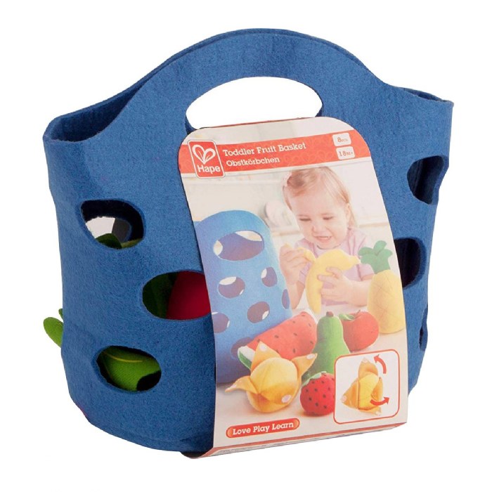 Alternate Image #1 of Toddler Felt Basket with Fruit