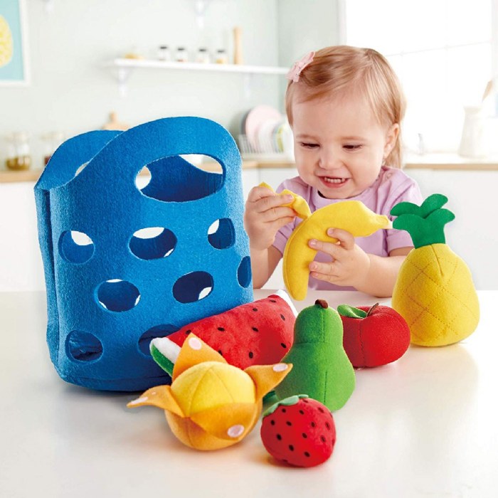 Alternate Image #1 of Toddler Felt Basket with Fruit