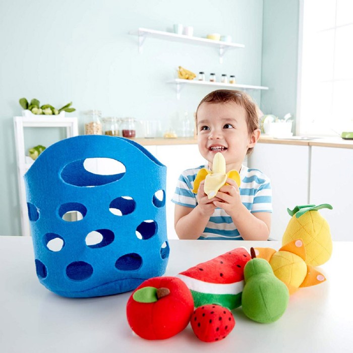 Alternate Image #1 of Toddler Felt Basket with Fruit