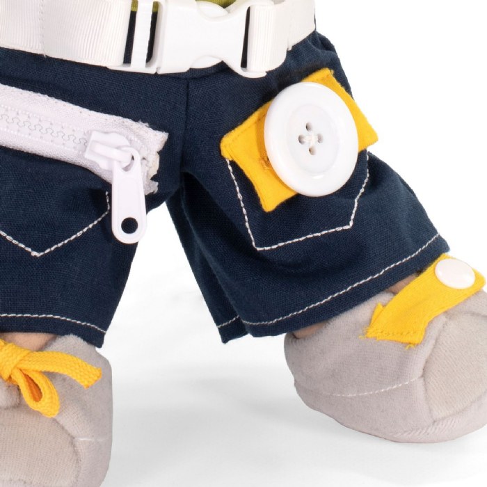 Alternate Image #1 of Fastening Learn To Dress Doll - Male with Navy Hat and Glasses