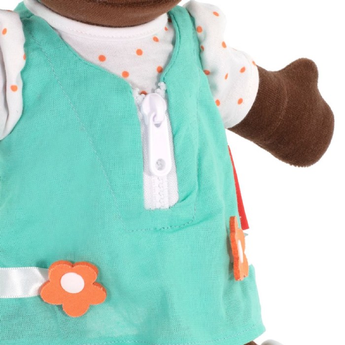 Alternate Image #1 of Fastening Learn To Dress Doll - Female with Orange Headband