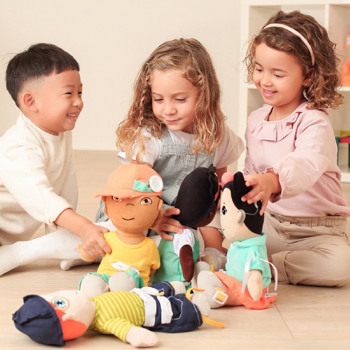 Alternate Image #1 of Fastening Learn To Dress Doll - Female with Orange Headband