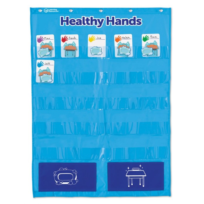 Primary Image of Healthy Hands Pocket Chart - Encourage Healthy Habits in the Classroom