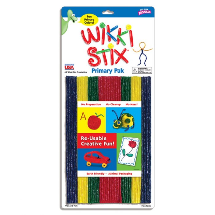 Alternate Image #1 of Wikki Stix&reg; - Triple Pak - Nature, Primary, Neon - 144 Pieces