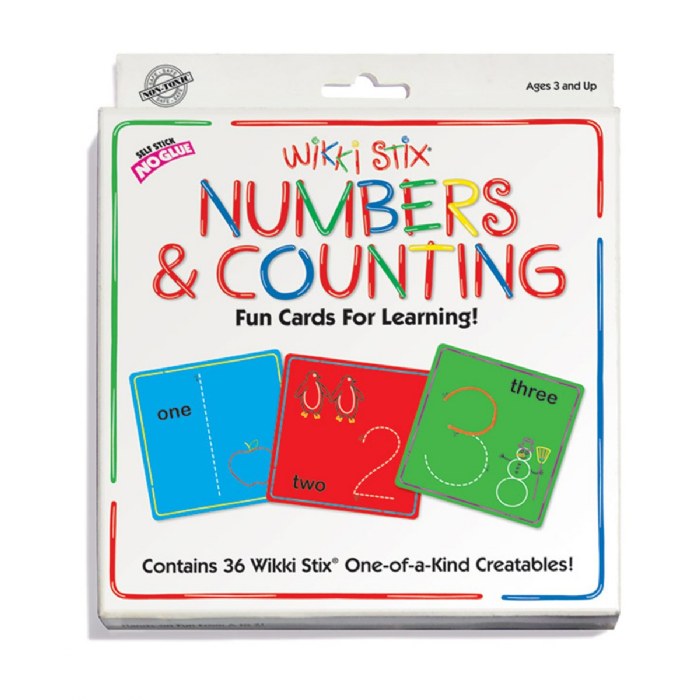 Alternate Image #1 of Wikki Stix&reg; Numbers & Counting Cards