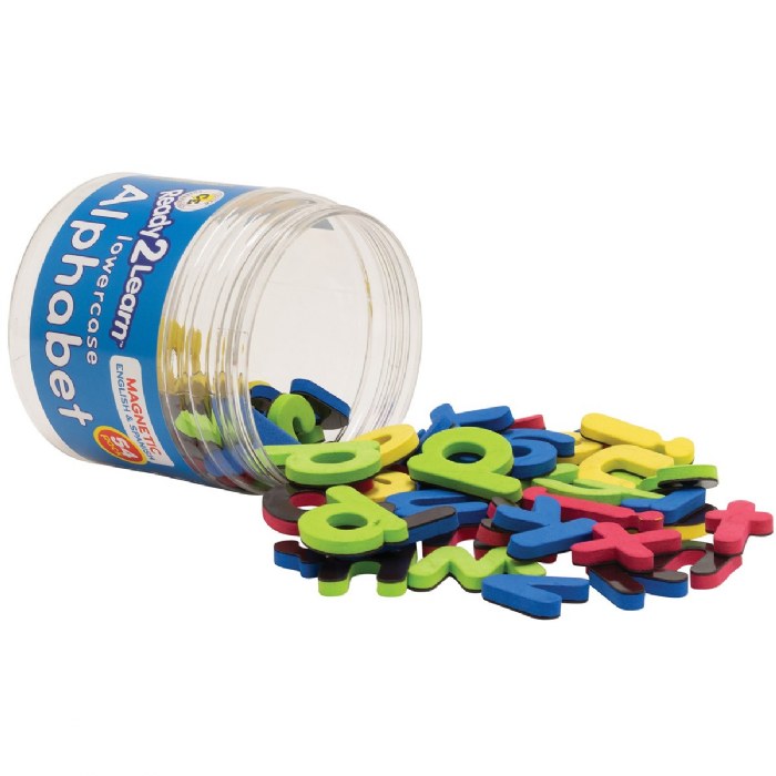 Alternate Image #1 of Bilingual Magnets Foam Alphabet - Uppercase & Lowercase