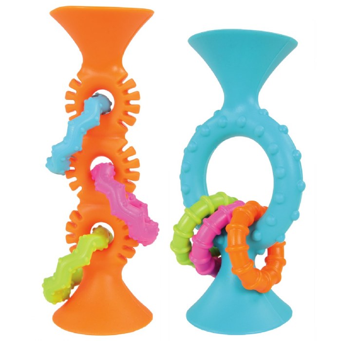Primary Image of Pipsquigz Loops - Orange and Teal