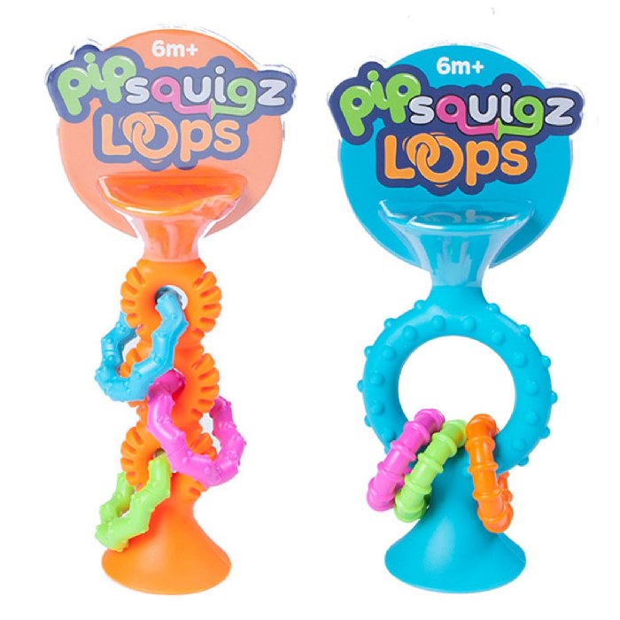 Alternate Image #1 of Pipsquigz Loops - Orange and Teal