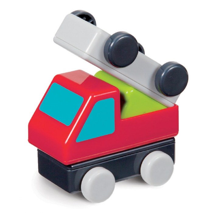 Alternate Image #1 of Go Go Working Cars - 18 Piece - Magnetic Blocks Set