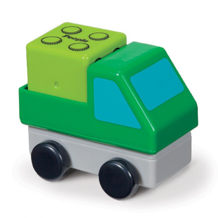 Alternate Image #1 of Go Go Working Cars - 18 Piece - Magnetic Blocks Set