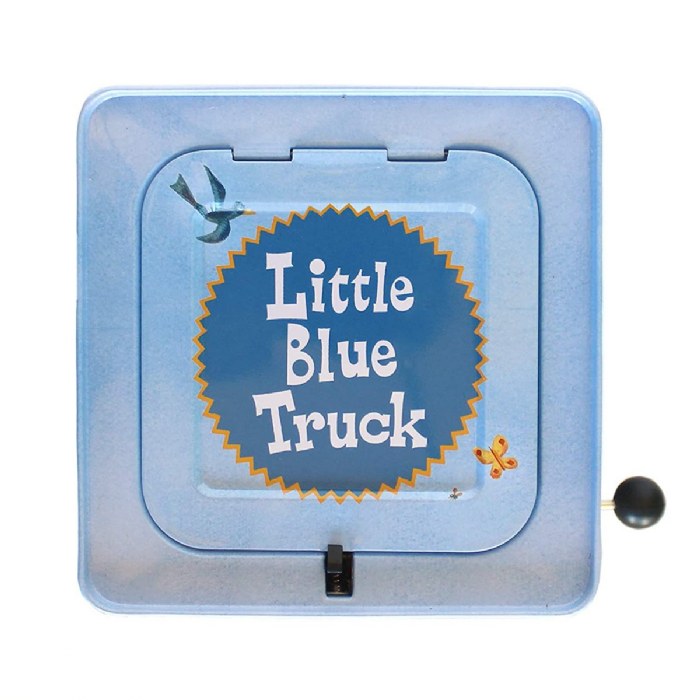Alternate Image #1 of Little Blue Truck Jack-in-Box - Plays "Pop Goes The Weasel"
