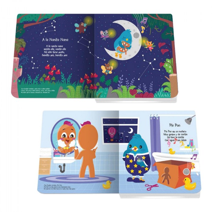 Alternate Image #1 of Ditty Bird Song Books in Spanish - Set of 2