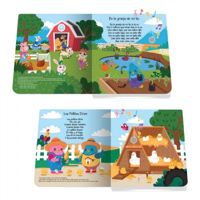 Alternate Image #1 of Ditty Bird Song Books in Spanish - Set of 2