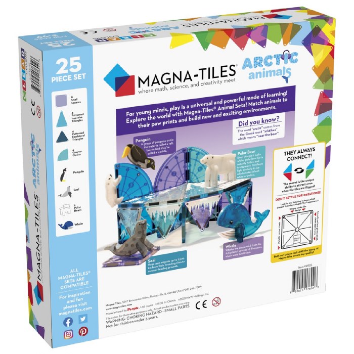 Alternate Image #1 of MAGNA-TILES&reg; Arctic Animals - 25 Piece Set